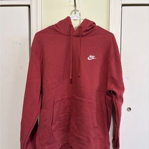 Nike Men's Maroon Hoodie Sweater